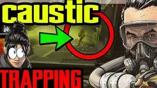 CAUSTIC 1,000 IQ TROLLING PLAYERS NEW UPDATE  GLITCH-[APEX LEGENDS]