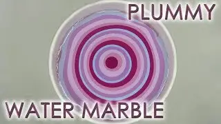 Plummy Water Marble | DIY Nail Art Tutorial