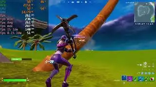 RX 6600M + i5-12600KF - Fortnite Chapter 2 Remix - 1080p performance mode low settings