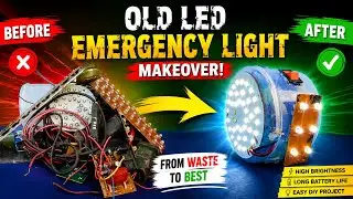 How to Make Emergency Light at Home Using Old Mobile Battery | Easy DIY Rechargeable LED Light