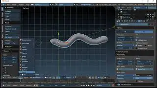 Blender Tentacle Tutorial Curve Bevel Taper