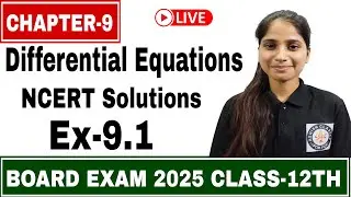 Differential equations Class-12th|| Ex-9.1|| NCERT Solutions|| Q.no.1 to 5