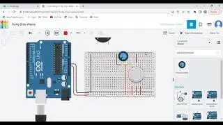 Tutorial membuat alarm kebocoran gas menggunakan arduino uno r3 dengan menggunakan Tinkercad
