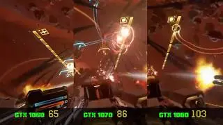 Eve Valkyrie GPU VR Test: GTX 1060 vs GTX 1070 vs GTX 1080 - Ultra settings HD