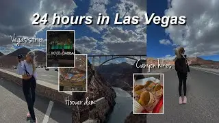 TRAVEL VLOG: flying to vegas, visiting the hoover dam, the strip, red rock canyon & more!!🏜💛