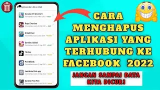 cara mudah menghapus aplikasi yang terhubung di facebook