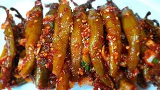 삭힌고추 양념무침~ 입맛 돋구는 삭힌고추 양념레시피!입니다. 집에 삭힌고추 있으면 이렇게 무쳐보세요^^