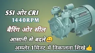 #CRI ओर #SSI #1440rpm #Motor #Bering & Sil change