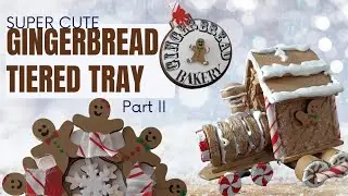 3 **NEW** CHRISTMAS GINGERBREAD DIY DOLLAR TREE DIYS TIER TRAY CHRISTMAS ORNAMENTS CRAFTED BY CORIE