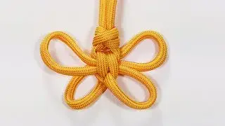 Paracord Tutorial: Butterfly Knot Parachute Cord Pendant For Necklace