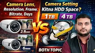 2MP, 4MP, 5MP Camera Kitna Storage Leta Hai? | CCTV Hard Disk Calculation Full Guide 2026