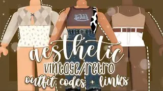 aesthetic vintage/retro roblox outfits! codes+links
