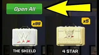 99× The Shield and 5× 4 star Loot Case | Open All | WWE Mayhem | AM Might