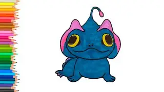 Как нарисовать Синего монстра из мультфильма Морской монстр 2022/How to draw a blue monster
