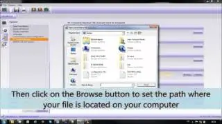 Sending a configuration file to a GENSYS2 0 using CRE Config software