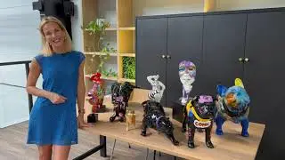 Kolorowe rzeźby i figurki Mo Colletion.