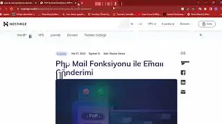 #23 Form Kullanarak Mail Gönderme İşlemleri