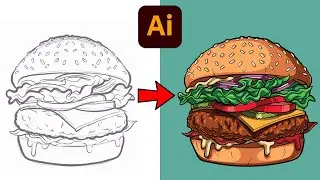 Adobe Illustrator Tutorial: Create a Vector Burger from Sketch 2023