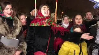 Колядки в  Одесских Рождественских трамваях