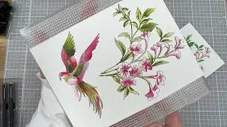 Layering Stencils? HOW TO CHOSE INK COLOURS + Altenew Tuberoses