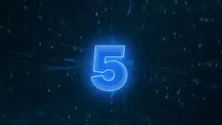 No Copyright 1 To 10 Countdown Effect Neon