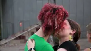 Censored Lesbian Kiss protest - The 