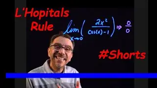 Find the Limit using L'Hopitals Rule TWICE Calculus 