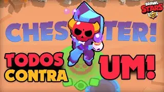 INSANO! 😂 CHESTER no TODOS CONTRA UM! - BRAWL STARS!