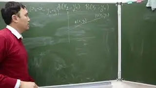 Екі нүкте арқылы өтетін түзудің теңдеуі