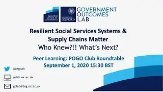 Go Lab:  SOC20 - PEER LEARNING: Procurement of Government Outcomes (POGO) Club