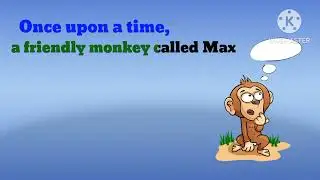 A short story about a monkey and colours of fruits like apple,banana and pineapple.simple English