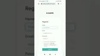 créer votre profile E-carte