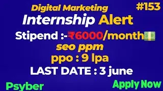 Digital Marketing Internship with PPO | 