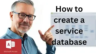 How to create a service database using Microsoft Access part three