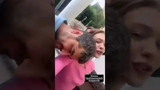 Melisa Döngel'in saçı yapılıyor ve mikrofonu takılıyor