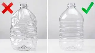 How to align the relief of a plastic bottle by 6 liters - How to align a PET bottle / 