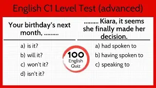 ENGLISH LEVEL TEST । Are you C1 level (advanced)?
