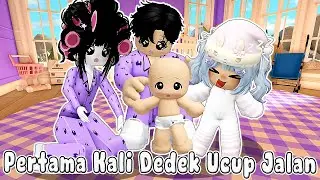BIBI IS SO HAPPY THAT UCUP CAN WALK FOR THE FIRST TIME || BLOXBURG🏡 ROBLOX INDONESIA