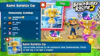 New Update Gameplay |🥇 Championship | Biome Bonanza Cup 🏆| Beach🏝Buggy Racing 2 🏁 | 