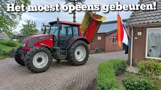 Mowing the lawn on King's Day | Farmer Gerrit couldn't wait any longer