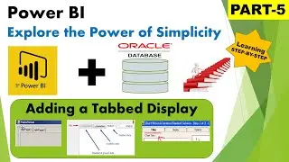 How to Add a Tabbed Display in Your Report - Learning Power BI & Oracle Database - [Part-5]