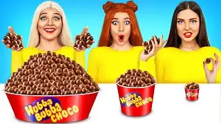 Thử Thách Đồ Ăn Lớn vs Vừa vs Nhỏ | Đại Chiến Đồ Ngọt Khổng Lồ vs Tí Hon bởi RATATA POWER