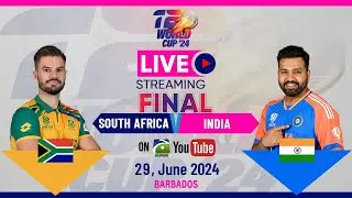 Live T20 World Cup 2024 Scorecard - India vs South Africa  - Final :ICC Men's T20 World Cup