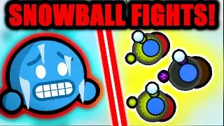 INTENSE SNOWBALL FIGHTS with 30 PLAYERS! | Surviv.io