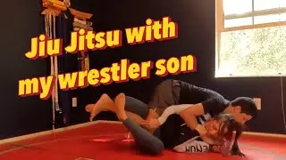 169-  Son shows Jiu Jitsu mom how to wrestle 