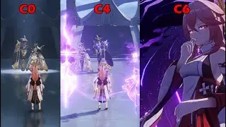 YAE MIKO C0 ~ C6 COMPARISON | GENSHIN IMPACT