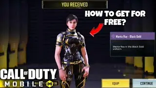 How to get Manta Ray - Black Gold Skin for FREE in CODM?