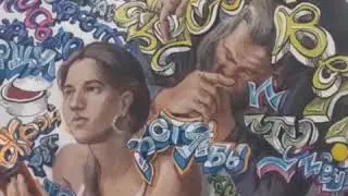 Автопортрет с картиной. Х., акрил. 2019.