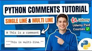 3 Python Comments Tutorial | Single Line & Multi Line Comments in Python | Udemy Paid Courses ✅