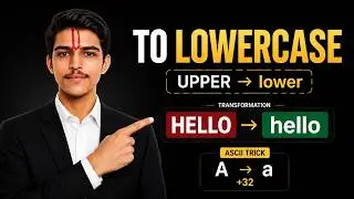 Uppercase to lowercase… Using Just ONE Simple Trick | LeetCode 709